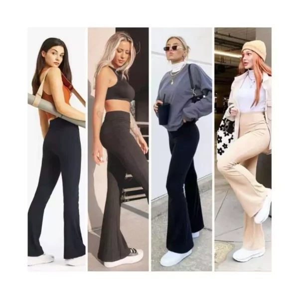 Bootcut Leggings | Fat Burning | Compression Wear | 3D knitting Slim | Stretchy | High Waist | Sports Fashion | Urotek - Image 4