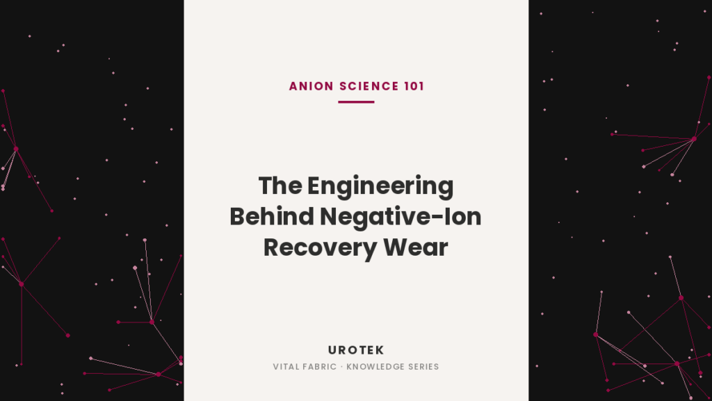 UROTEK negative-ion anion recovery fabric banner