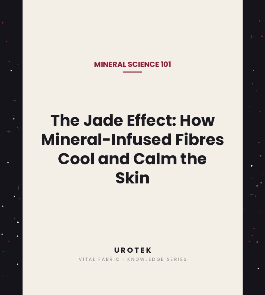UROTEK Knowledge Series cover image - The Jade Effect: mineral-infused fibres cooling technology