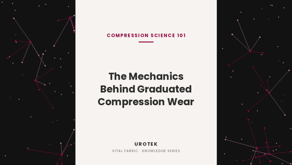 UROTEK graduated compression wear fabric banner
