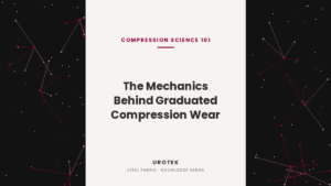 UROTEK graduated compression wear fabric banner