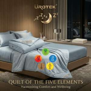 UROTEK 5-Elements Feng Shui Mattress Topper Quilt Tencel Graphene FIR Cooling
