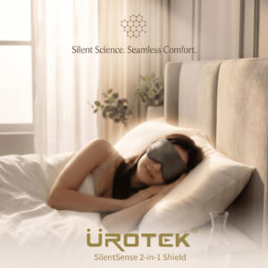 UROTEK SilentSense 2-in-1 ShieldEye Mask & Neck Warmer No-Hook Hair Far-Infrared Sleep Aid