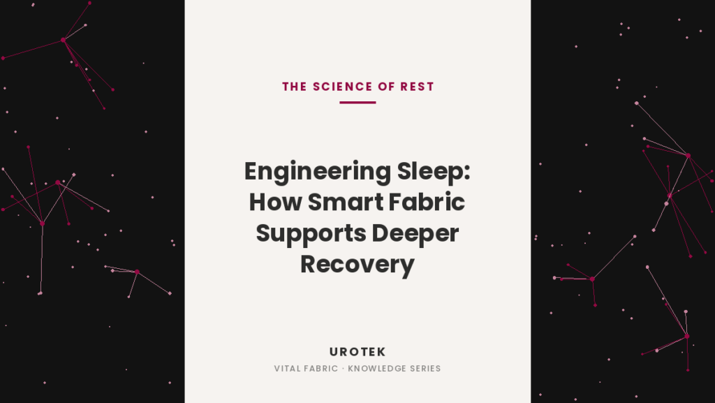 UROTEK sleep and recovery fabric banner