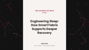 UROTEK sleep and recovery fabric banner