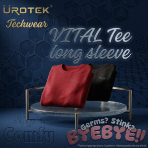 UROTEK Vital Energy Tee Long Sleeve Muslimah Anti Fatigue Recovery