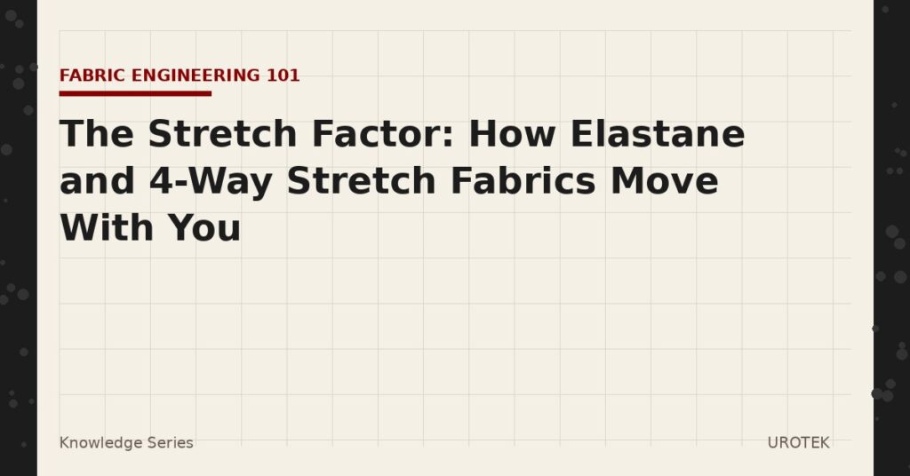 UROTEK Knowledge Series cover image - How elastane and 4-way stretch fabrics move with the body
