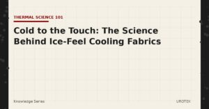 UROTEK Knowledge Series cover image - The science behind ice-feel cooling fabrics and Qmax thermal conductivity