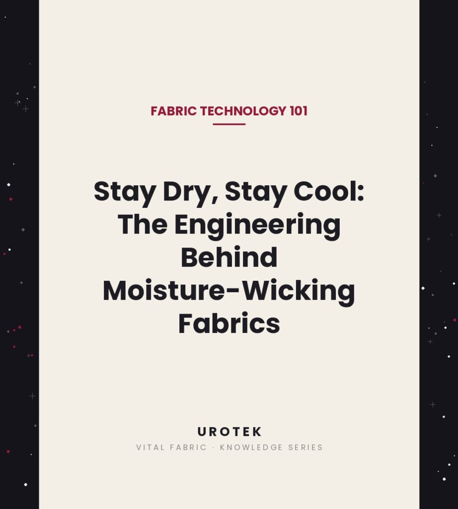 UROTEK Knowledge Series cover image - The engineering behind moisture-wicking fabrics and capillary action